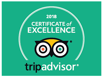 TripAdvisor Certificate of Excellence.